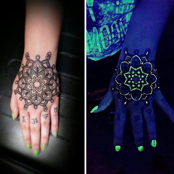 Ces tatouages réagissent aux UV en dévoilant des couleurs inattendues