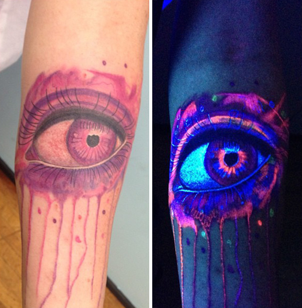 Ces tatouages réagissent aux UV en dévoilant des couleurs inattendues