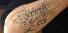 tatouage prenom Sarah lea